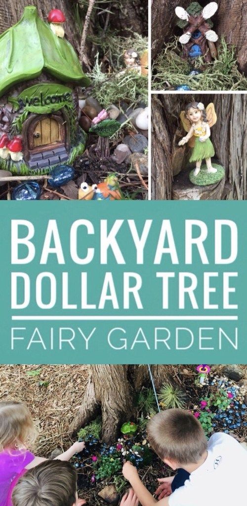 Backyard Dollar Tree Fairy Garden -   23 garden kids landscapes
 ideas