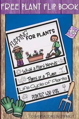 Flipping for Plants Life Cycle and Parts of a Plant Flip Book -   24 plants Teaching fun
 ideas