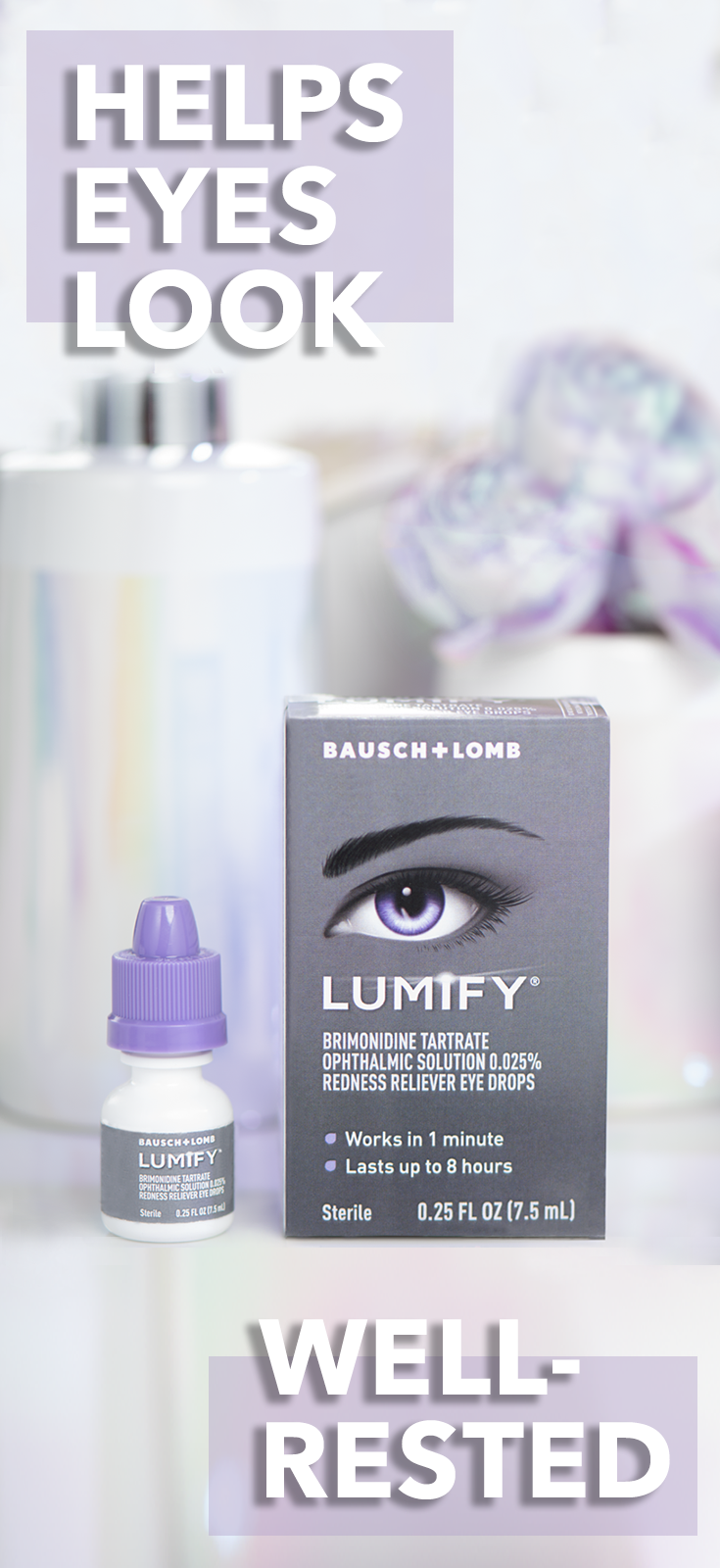 Early morning eyes sometimes need a little help and that is when LUMIFY® eye drops come in handy. LUMIFY® eye drops reduce redness to help eyes look more awake. Use as directed. #LUMIFYdrops -   8 hairstyles Straight balayage
 ideas