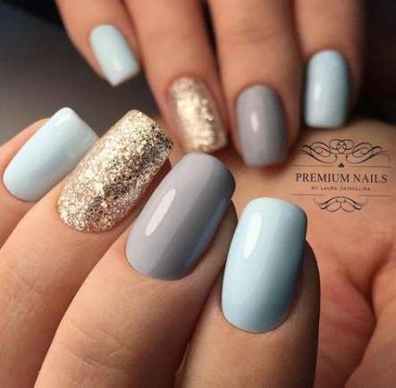 67+ Trendy nails winter trends hair colors -   10 hair Blue nail nail
 ideas