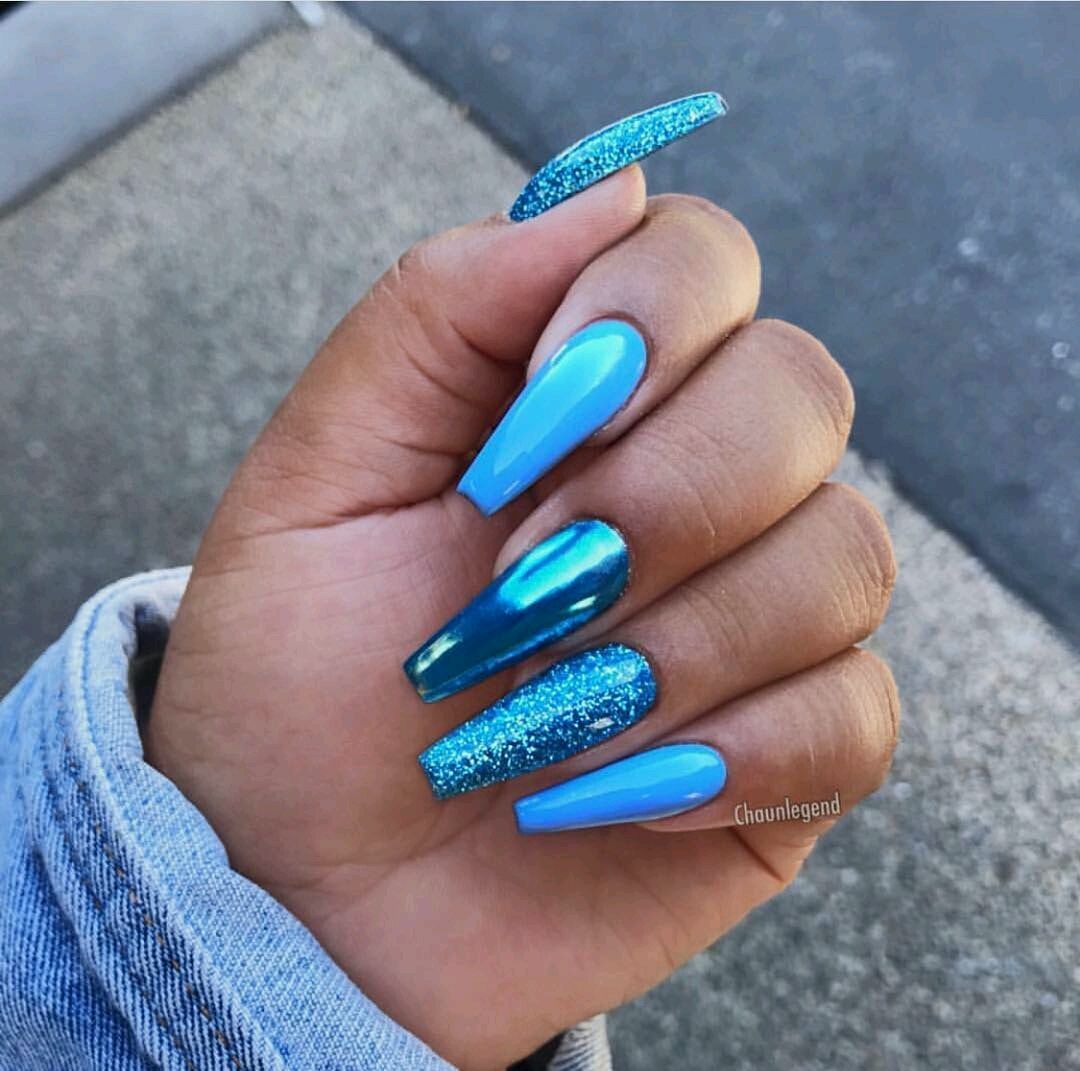 10 hair Blue nail nail
 ideas