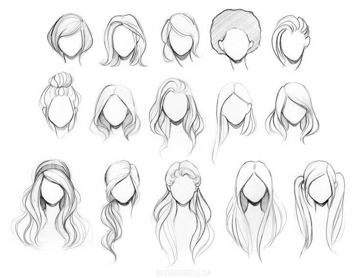 10 hair Drawing manga
 ideas