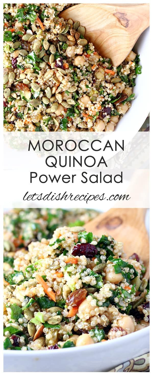 Moroccan Quinoa Power Salad -   10 healthy recipes Quinoa honey
 ideas