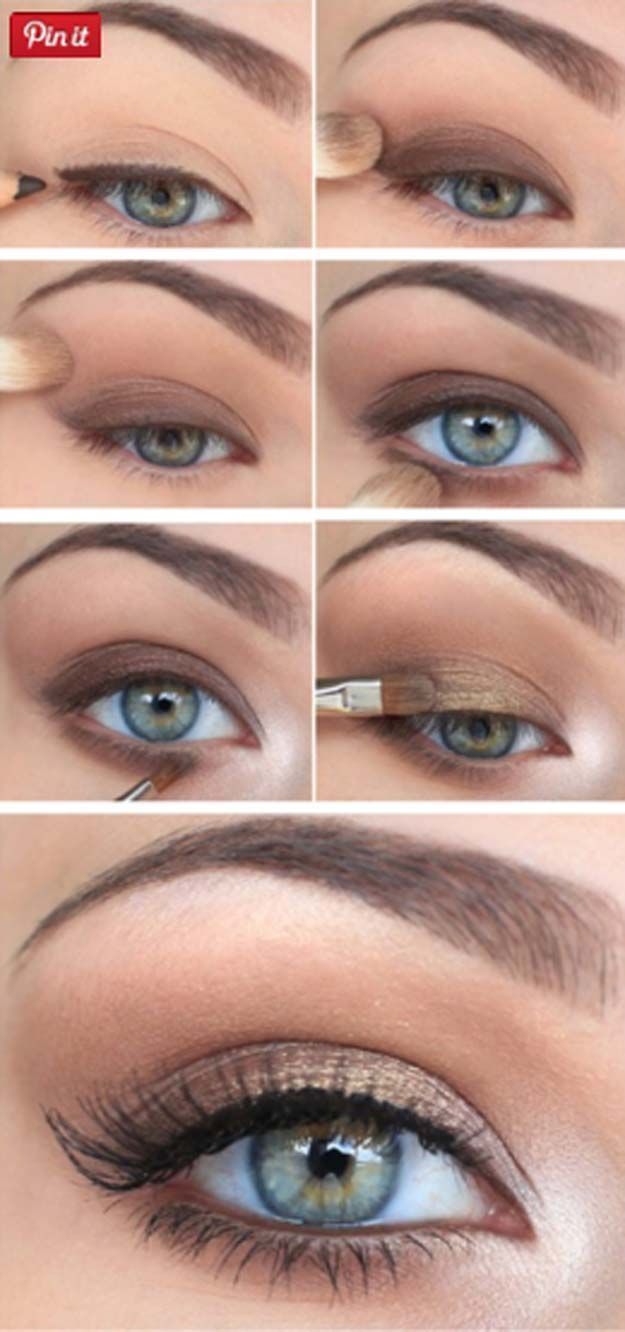 Best Ideas For Makeup Tutorials : Best Eyeshadow Tutorials – Victoria’s Secret Eye Makeup – Easy Step by Step Ho… -   10 makeup Easy blue
 ideas