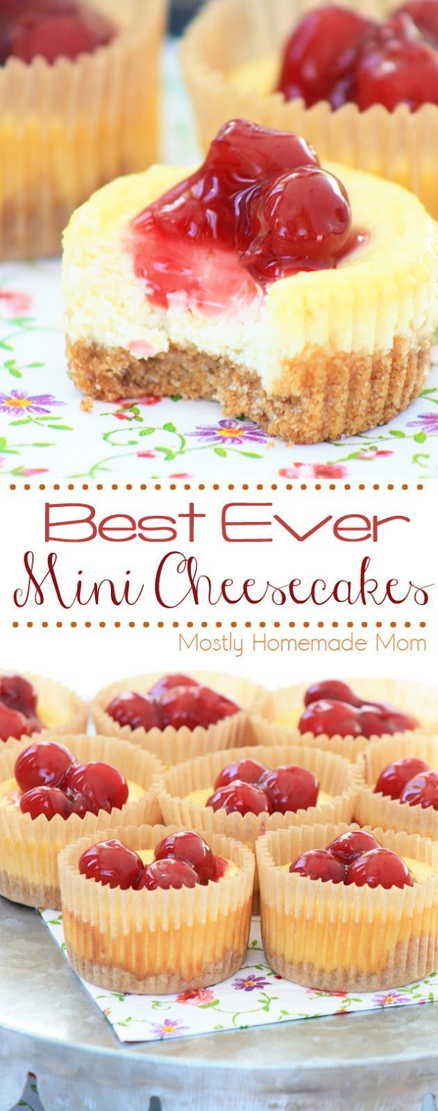 Best Ever Mini Cheesecakes -   11 mini desserts Table
 ideas