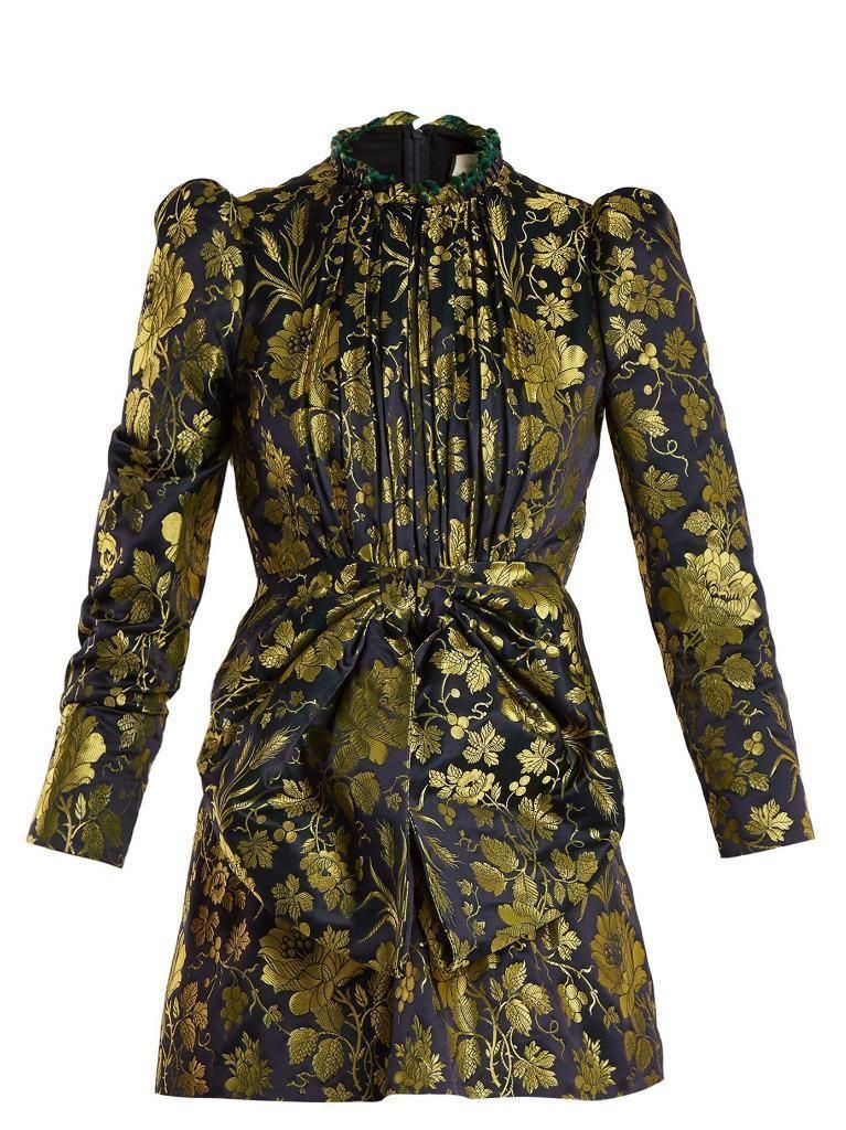 Gucci 2018 Romantic-Flower Jacquard Dress -   12 gucci dress 2018
 ideas