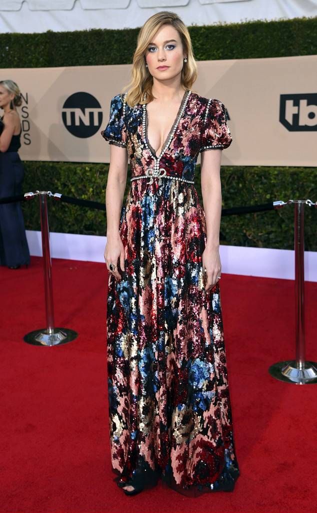 Brie Larson from Standout Style Moments at SAG Awards 2018 -   12 gucci dress 2018
 ideas