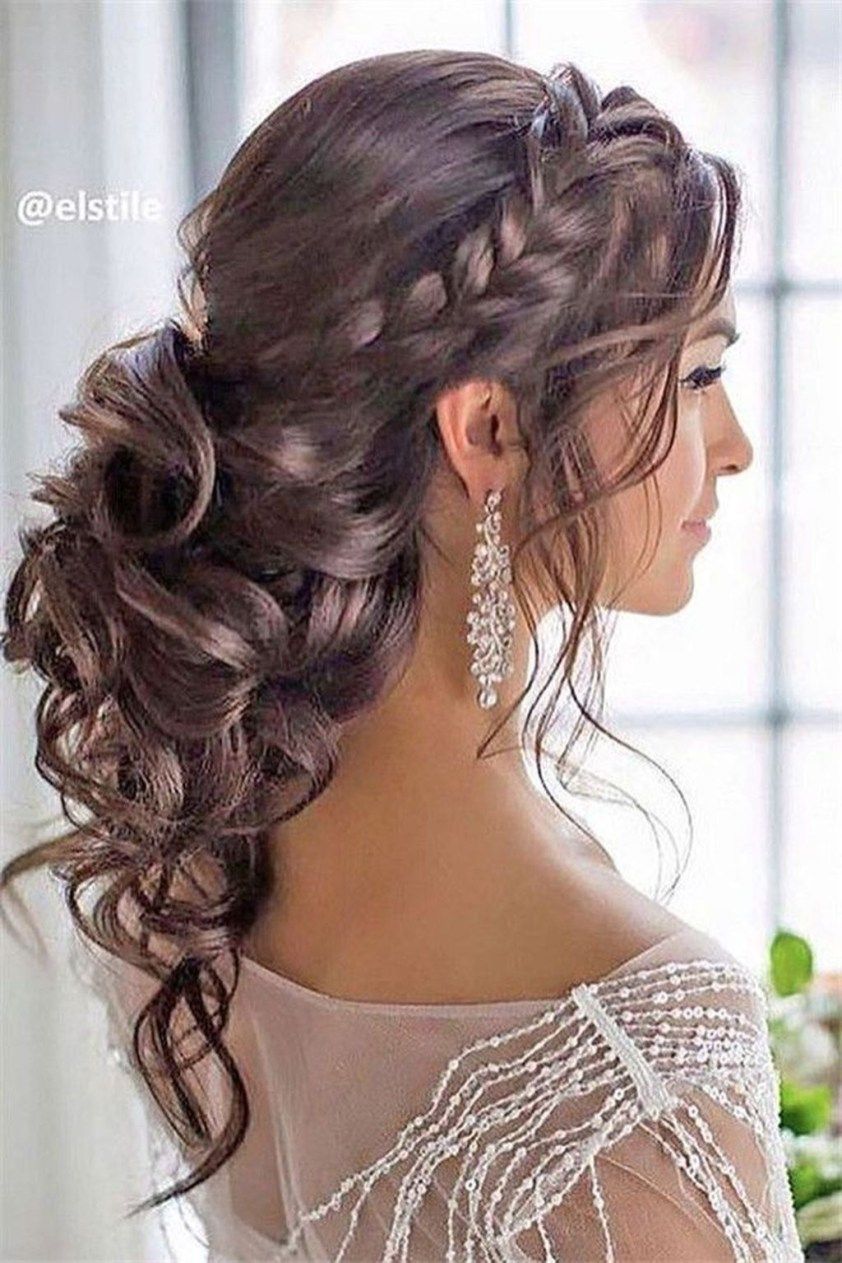 39 Elegant Bridal Hairstyles Ideas For Long Hair -   12 hairstyles Bridesmaid elegant
 ideas