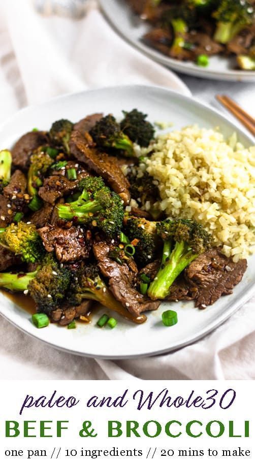 Paleo Beef & Broccoli Stir Fry (Whole30) -   12 healthy recipes Broccoli stir fry ideas