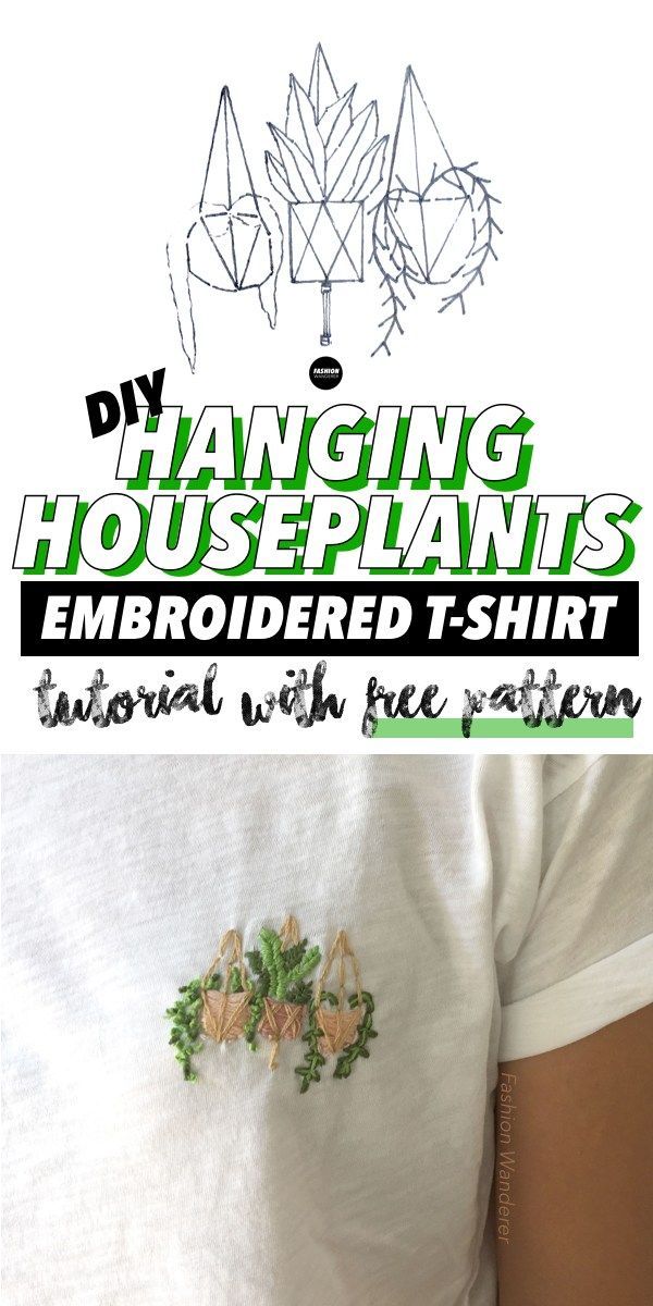 How To Hand Embroider A Shirt: Free Designs -   13 DIY Clothes Hipster free pattern ideas