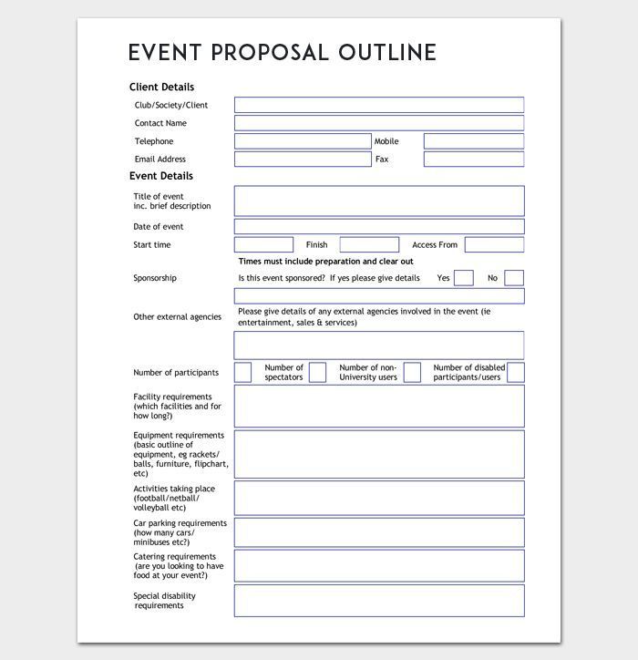 Event Proposal Outline Template Word Doc Dorothy Wittenzellner -   13 Event Planning Organization planners
 ideas