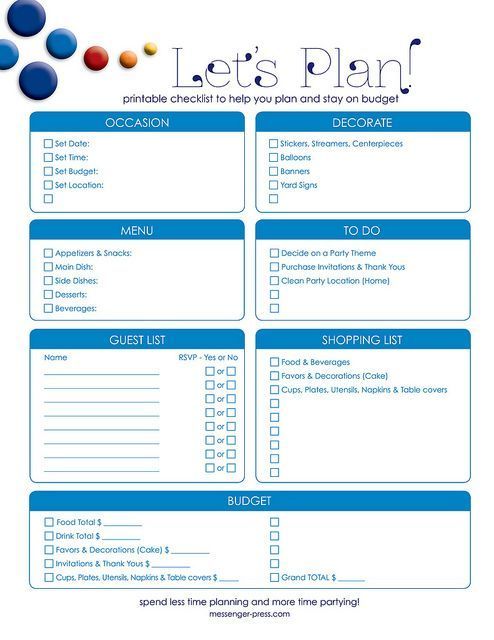 Party Planning Checklist TMP -   13 Event Planning Organization planners
 ideas