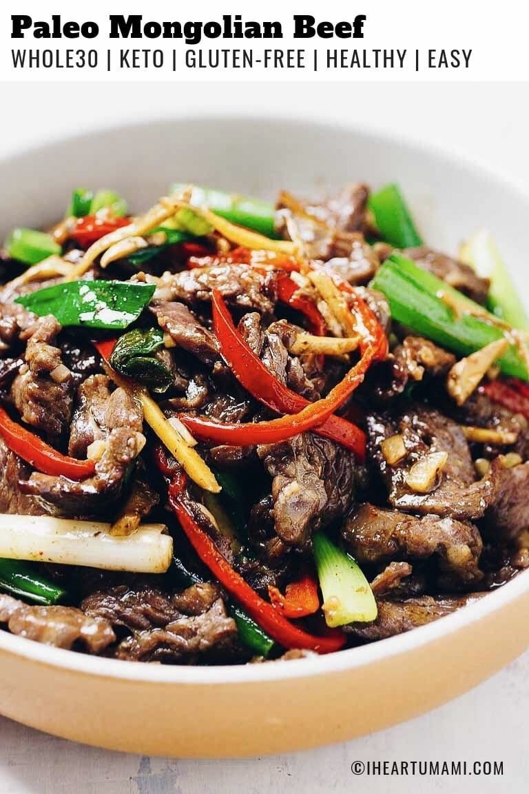 Paleo Mongolian Beef (Whole30, Keto, Gluten-Free) -   13 healthy recipes Beef gluten free
 ideas