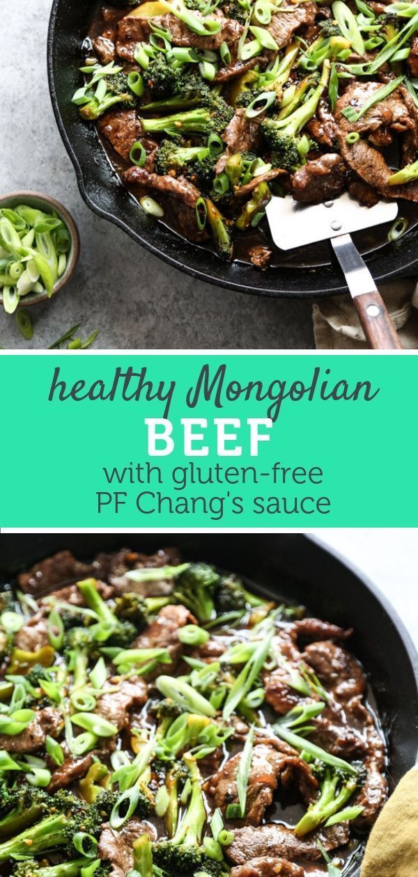 Healthy Mongolian Beef with Gluten-Free PF Chang’s Sauce -   13 healthy recipes Beef gluten free
 ideas