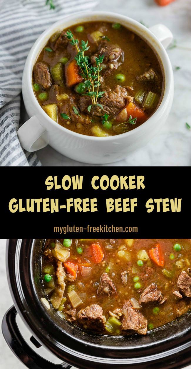 Gluten-free Beef Stew in Slow Cooker -   13 healthy recipes Beef gluten free
 ideas