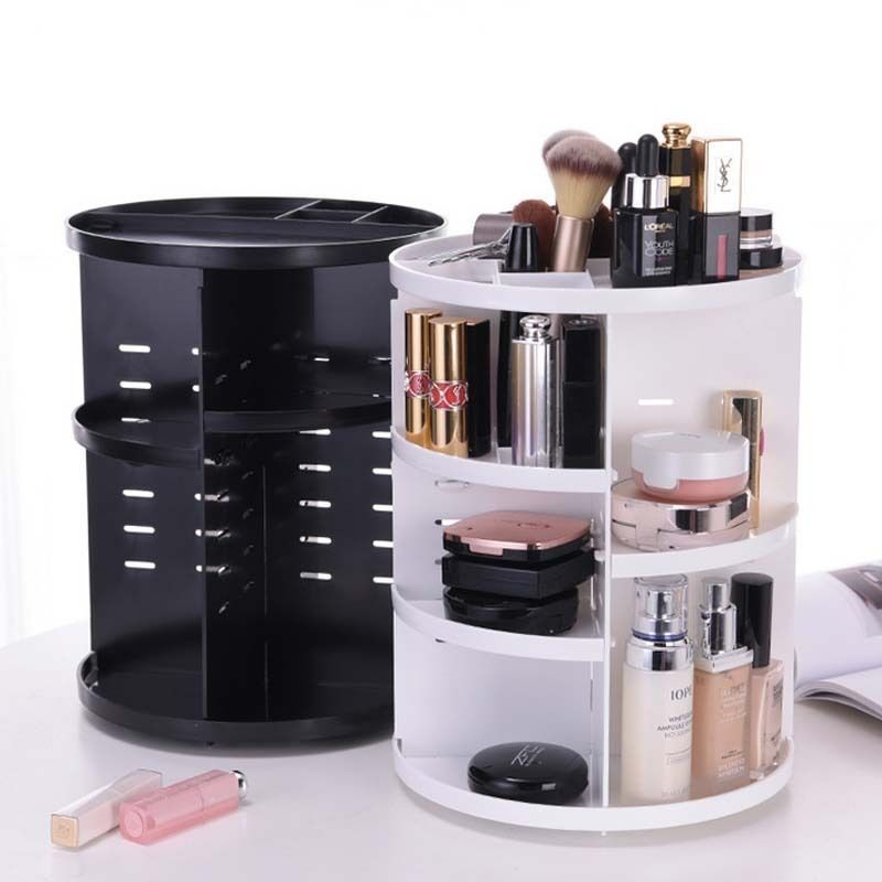 Details about 360 Degree Makeup Storage Box Case Rotating Cosmetics Jewelry Organizer Holder -   13 unique makeup Storage
 ideas