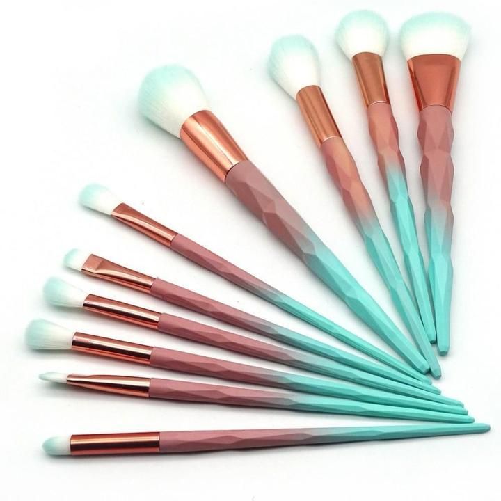 7/10pcs Diamond Makeup Brushes Set -   14 beautiful makeup Brushes
 ideas
