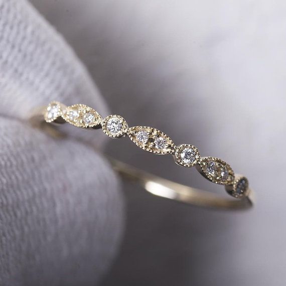 63 Gorgeous Wedding Bands for Women That Will Make Your Engagement Ring Shine -   14 dainty wedding Bands
 ideas