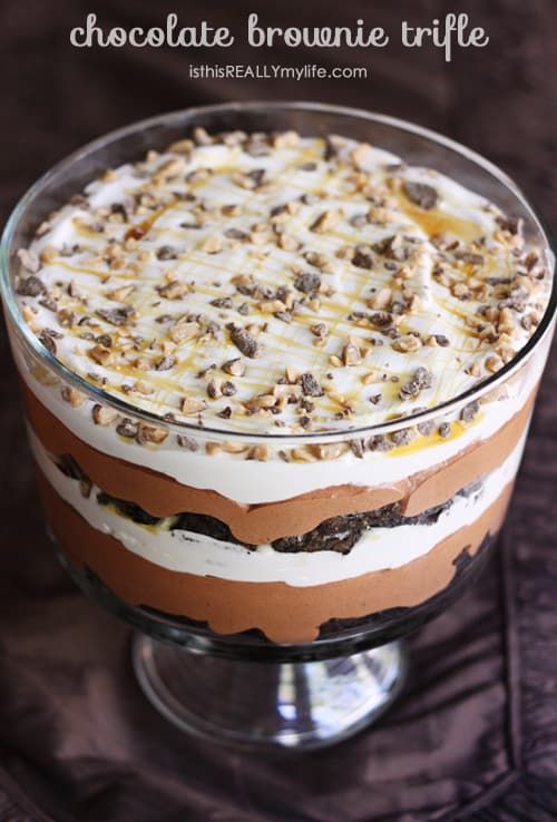 Chocolate Brownie Trifle -   14 desserts Pudding brownie trifle ideas