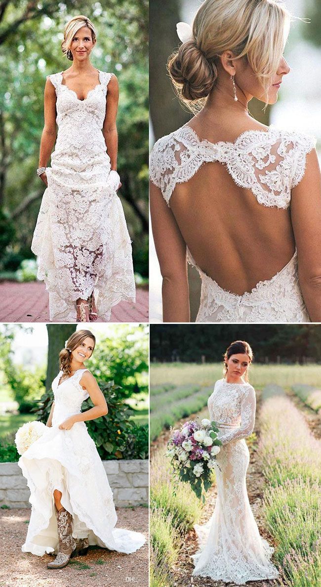 25 Best Outdoor Rustic Chic Country Wedding Ideas -   15 dress Country classy
 ideas
