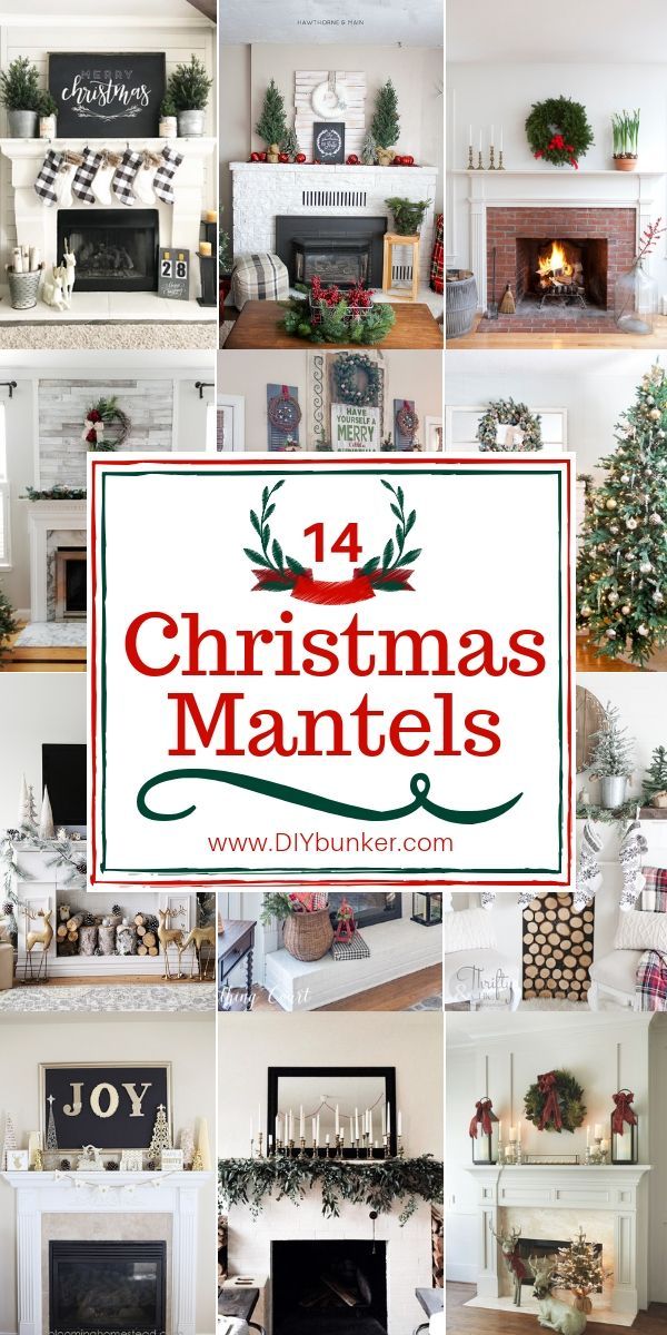 15 holiday Decorations mantel
 ideas