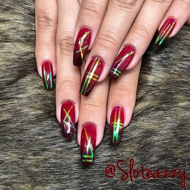 50 Sultry Burgundy Nail Ideas to Bring out Your Inner Sexy -   15 holiday Nails burgundy
 ideas