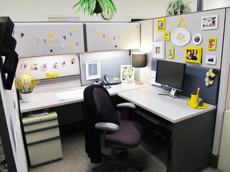 20 Cubicle Decor Ideas to Make Your Office Style Work as Hard as You Do -   16 cubicle decor cubes
 ideas