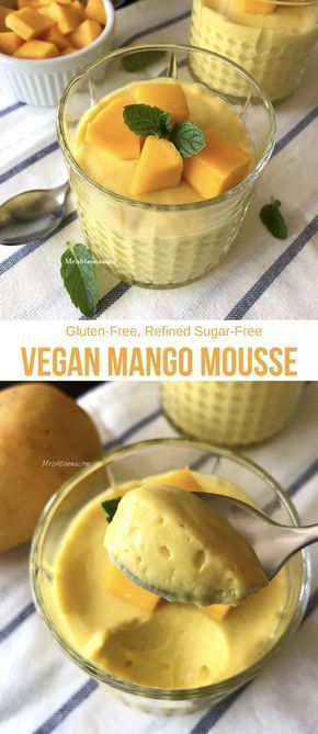 Vegan Mango Mousse -   16 desserts Vegan mousse
 ideas