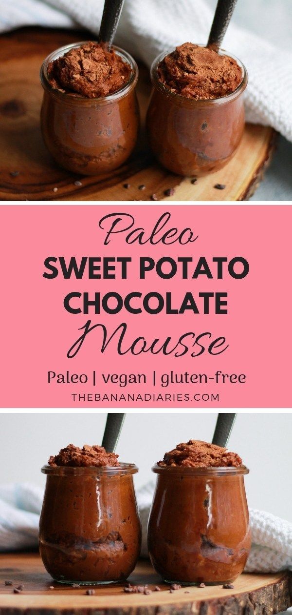 Paleo Sweet Potato Mousse (Vegan, Whole30, Sugar-Free) -   16 desserts Vegan mousse
 ideas