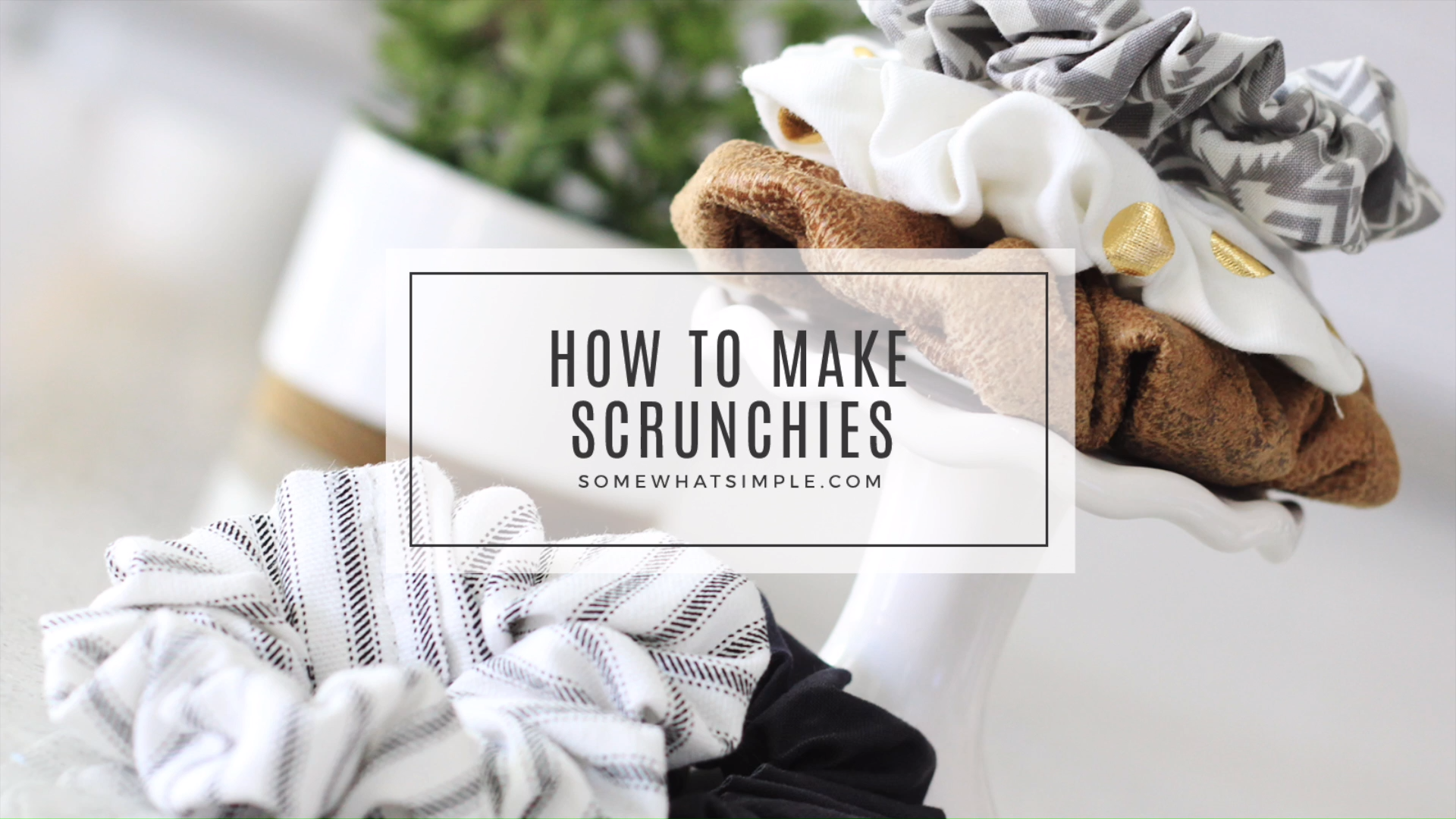 How To Make Scrunchies -   16 diy projects Videos clothes
 ideas