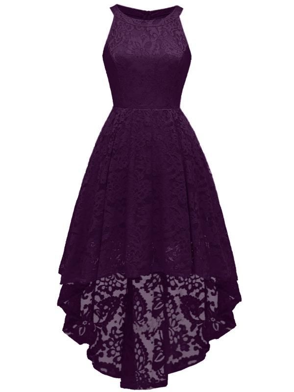 LaceShe Women's Halter Floral Hi-Lo Lace Dress -   16 dress Formal dreams ideas