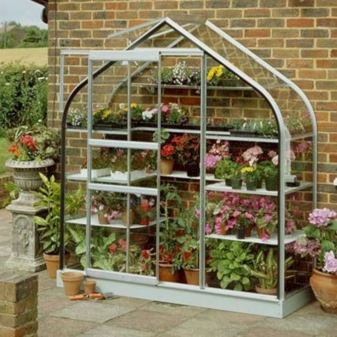 30 Beautiful Backyard Garden Design With Small Greenhouse Ideas -   16 garden design Small greenhouses ideas