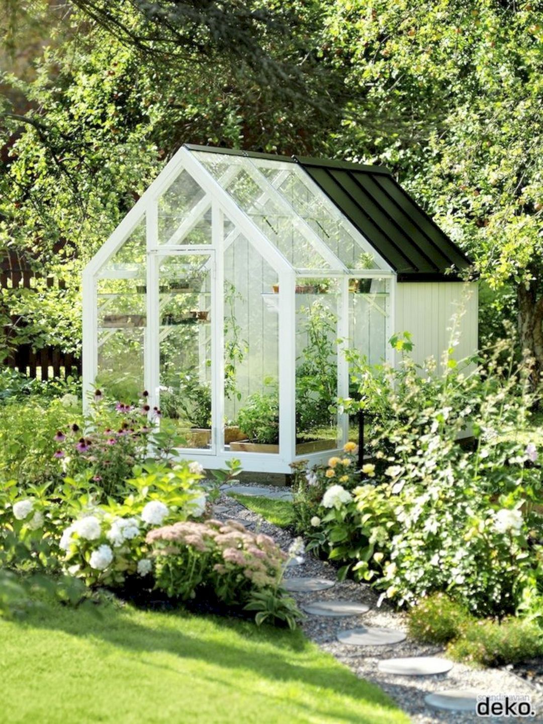 30 Beautiful Backyard Garden Design With Small Greenhouse Ideas -   16 garden design Small greenhouses ideas