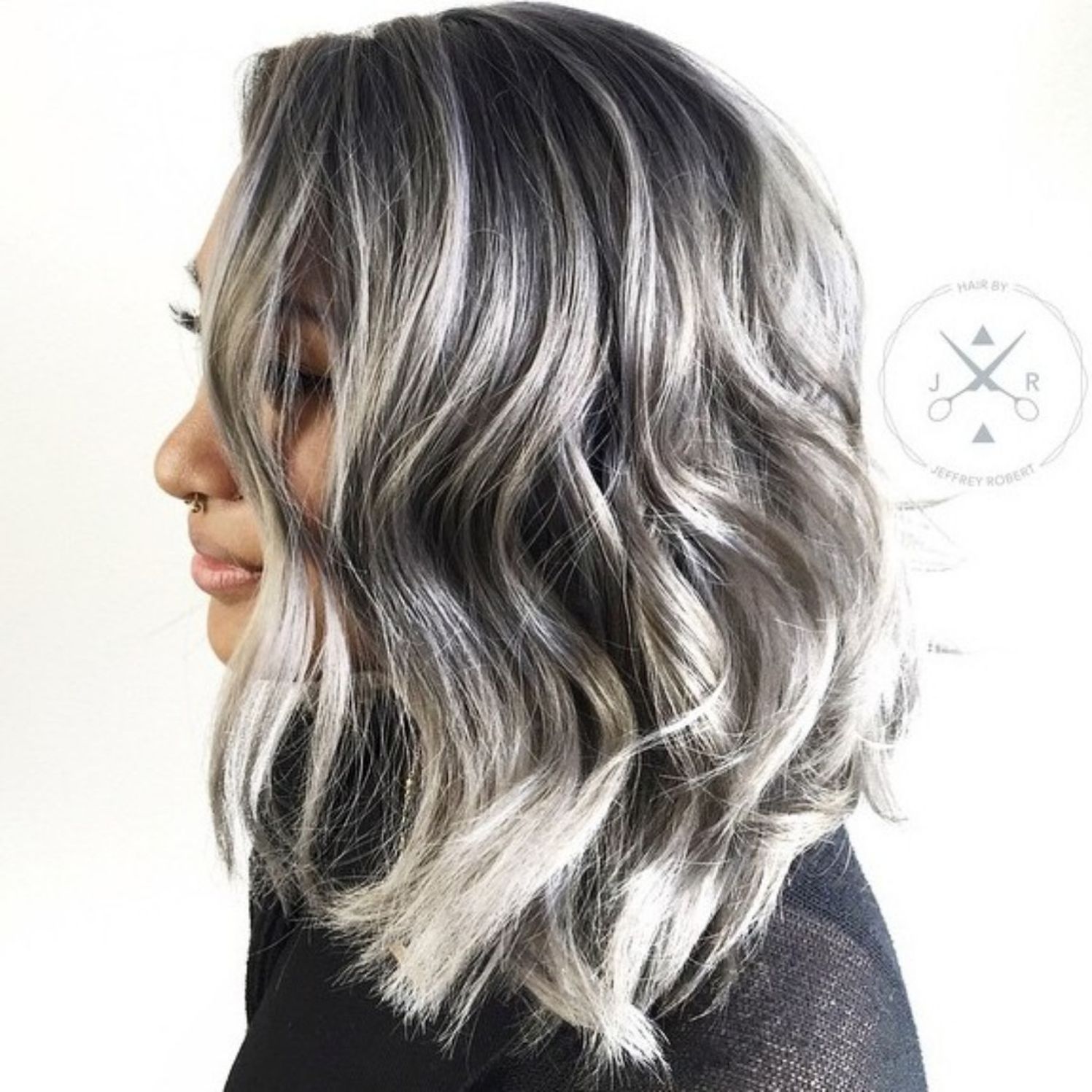 45 Shades of Grey: Silver and White Highlights for Eternal Youth -   16 hair White highlights
 ideas