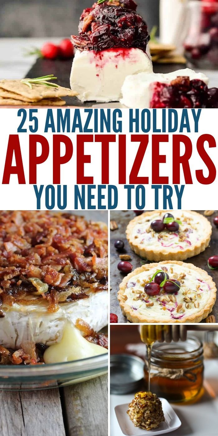 25 Amazing Holiday Appetizers You Need To Try Right Now -   16 holiday Appetizers recipes
 ideas