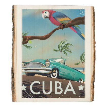 Cuba vintage retro Travel print | Zazzle.com -   16 holiday Poster vintage
 ideas