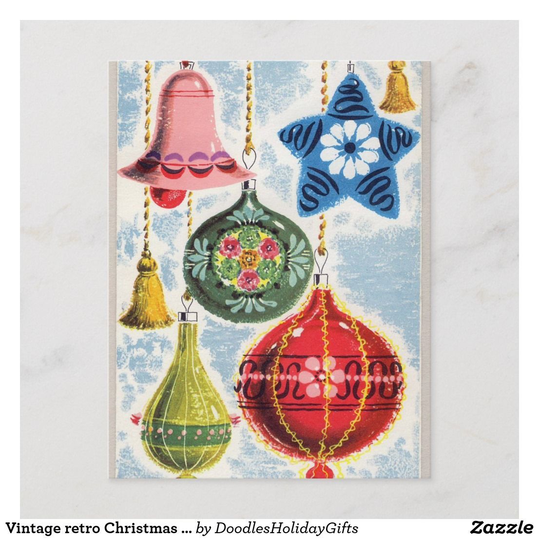 Vintage retro Christmas bells Holiday poster | Zazzle.com -   16 holiday Poster vintage
 ideas