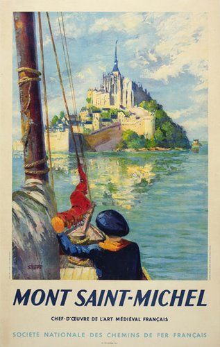 France - Mont Saint-Michel -   16 holiday Poster vintage
 ideas