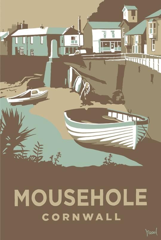 Mousehole Print -   16 holiday Poster vintage
 ideas