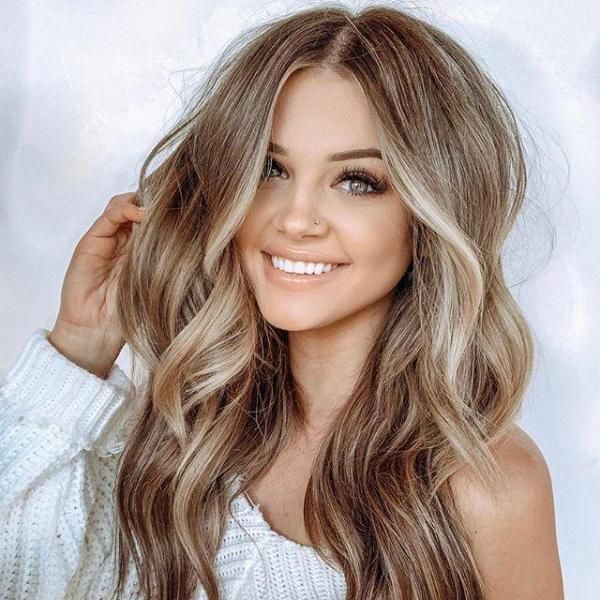 Honey middle long wave hair -   16 long style waves
 ideas