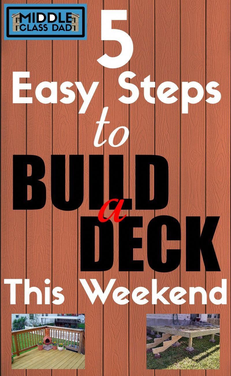 How to Build a Deck Step by Step with Pictures -   17 garden design Simple decks
 ideas