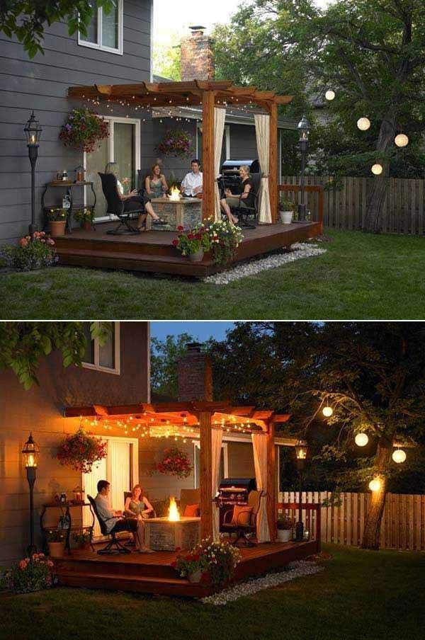 25 Beautifully Inspiring DIY Backyard Pergola Designs For Outdoor Enterntaining -   17 garden design Simple decks
 ideas