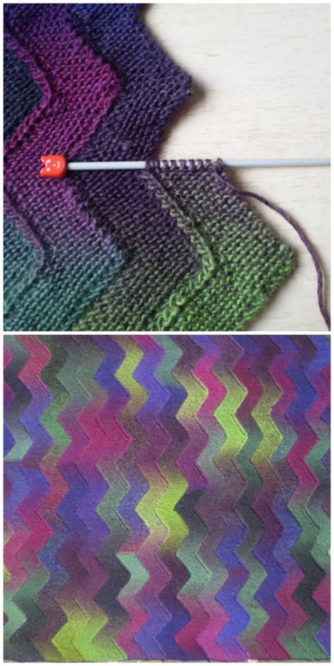 Zig Zag Knitted Blanket Free Pattern -   17 knitting and crochet Projects blankets
 ideas