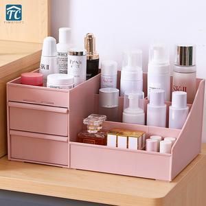 Cosmetic Storage Box Drawer Desktopplastic Makeup Dressing Table Skin Care Rack House Organizer Container Mobile Phone Sundries -   17 makeup Storage box ideas