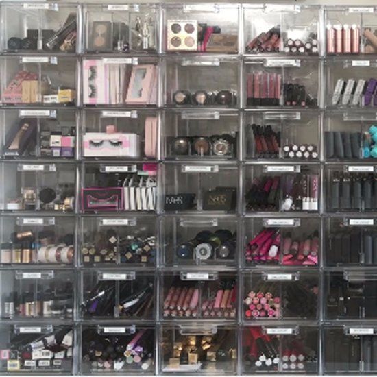 How Parisians Do Small-Space Living -   17 makeup Storage box ideas