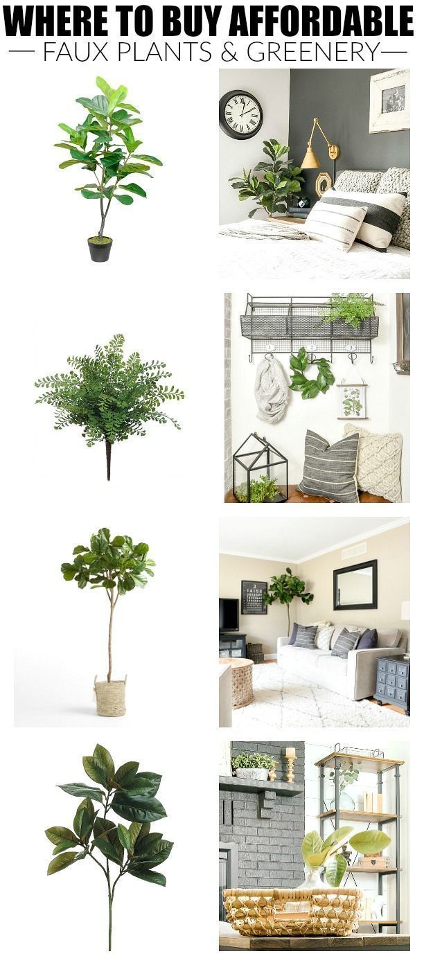 The Best Sources For Affordable Faux Plants and Greenery -   17 plants Decorating products
 ideas