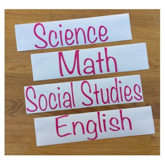 17 subjects Labels for notebooks
 ideas