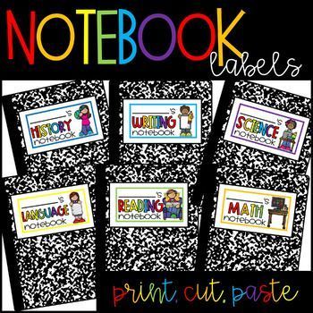 17 subjects Labels for notebooks
 ideas