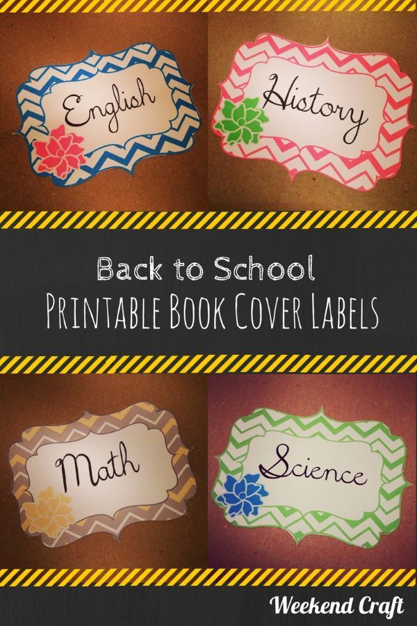 17 subjects Labels for notebooks
 ideas