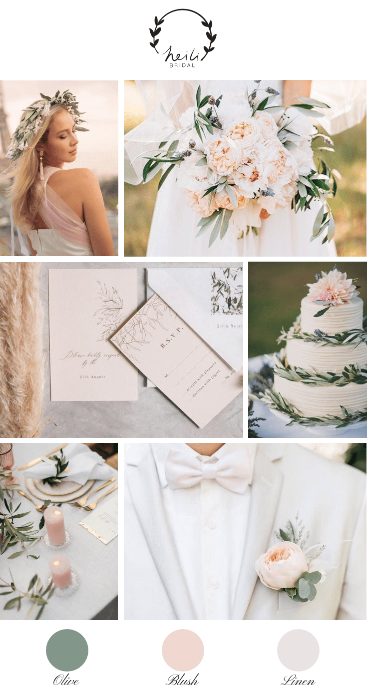 Blush and Olive Wedding Inspiration -   17 wedding Themes beach
 ideas